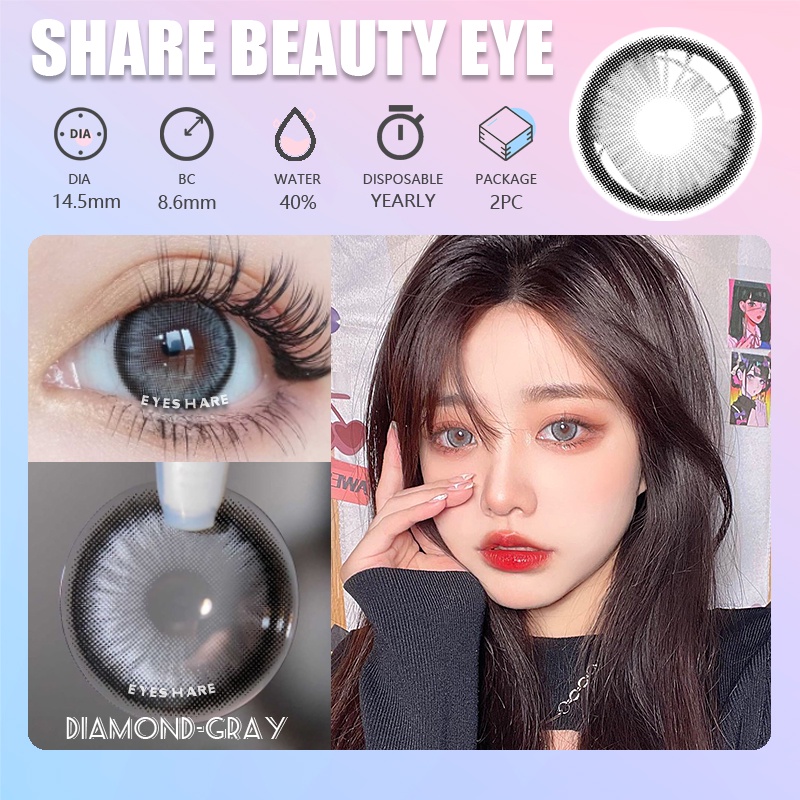 Cặp kính áp tròng EYESHARE chất liệu mềm mịn cao cấp