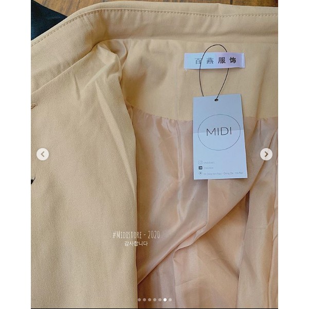 Áo Trend coat 8 cúc (596) (Ảnh/Video tự chụp)