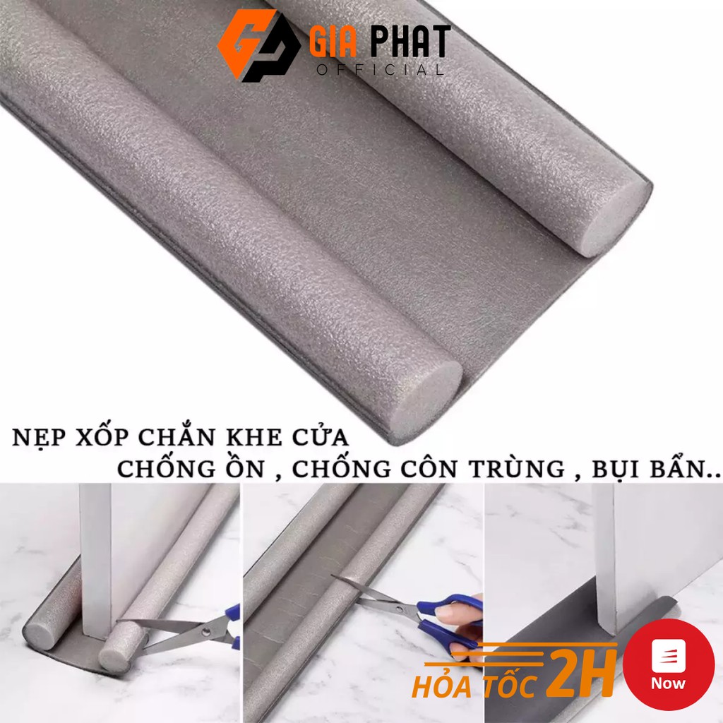 Nẹp Xốp Chặn Khe Cửa Chống Ồn, Ngăn Côn Trùng, Bụi Bẩn, Gió Điều Hoà, Tránh Kẹp Chân Tay Trẻ Nhỏ