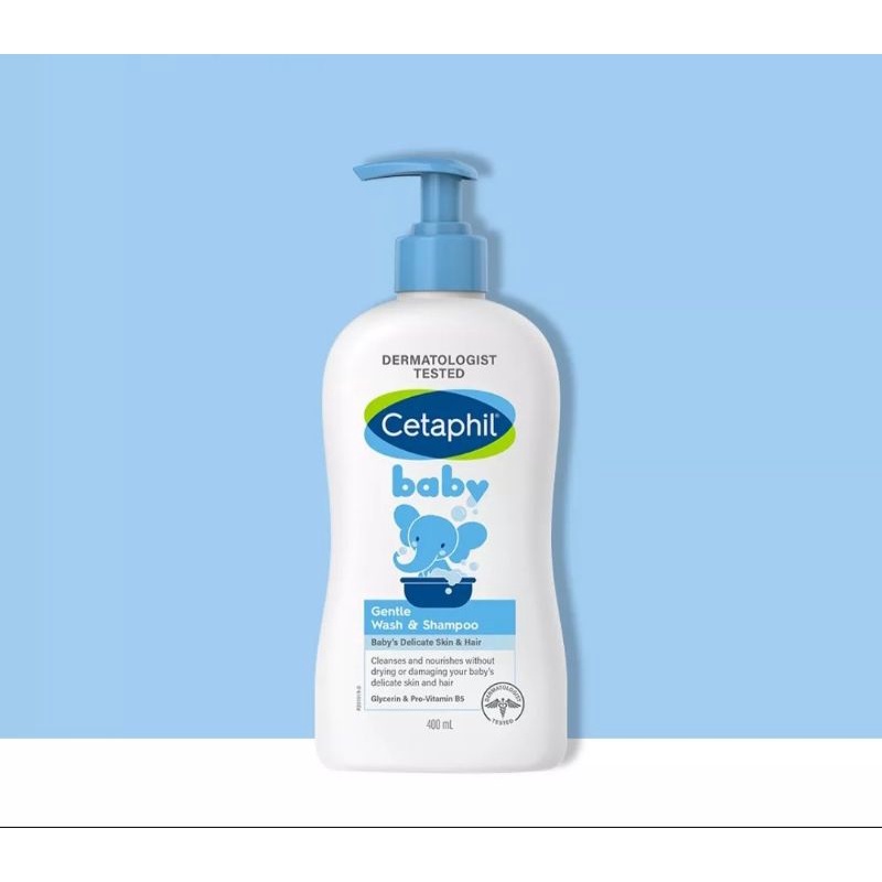 Sữa tắm gội Cetaphil dịu nhẹ cho bé Baby Wash & Shampoo / hương hoa cúc chai 400ml