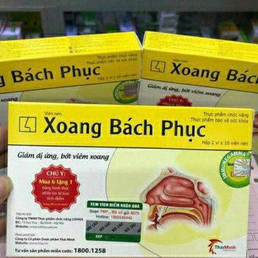 XoangBachPhuc – Hỗ trợ điều trị viêm xoang, ngăn ngừa viêm mũi dị ứng (Hộp 30 viên)