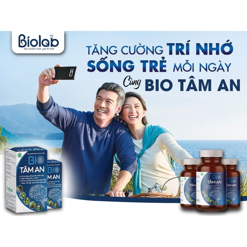 Bio Tâm An - Cải thiện tình trạng mất ngủ, giảm căng thẳng, stress, đau đầu - DƯỢC BIOLAB
