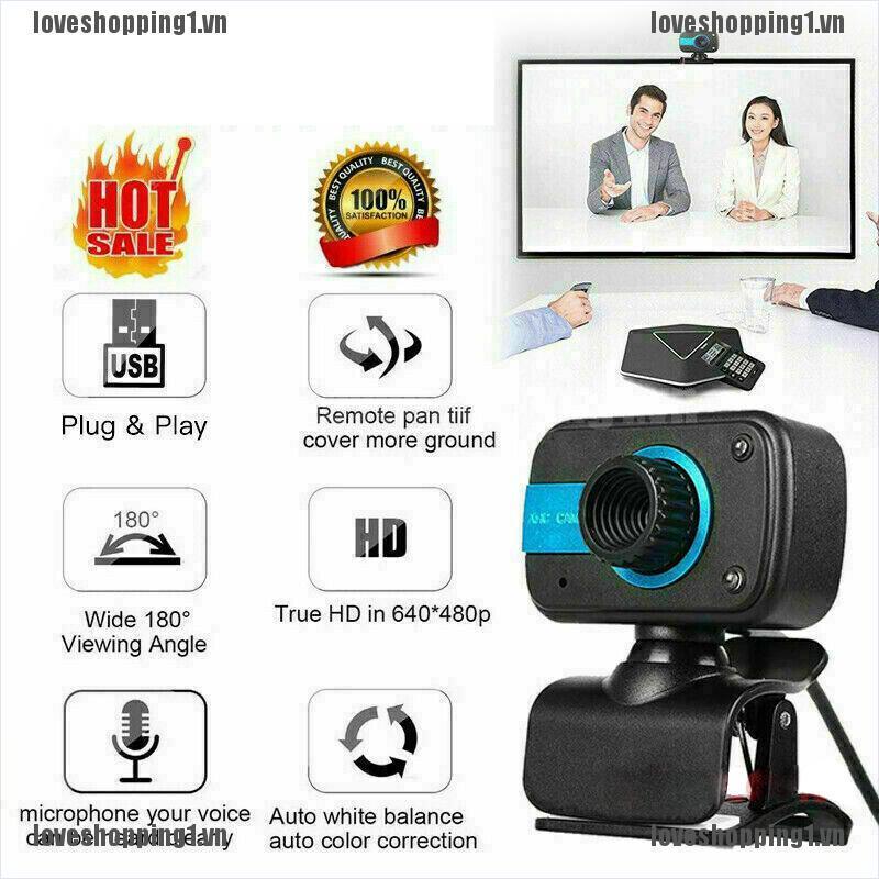 Webcam gắn máy tính bàn tích hợp micro chất lượng cao tiện dụng | BigBuy360 - bigbuy360.vn