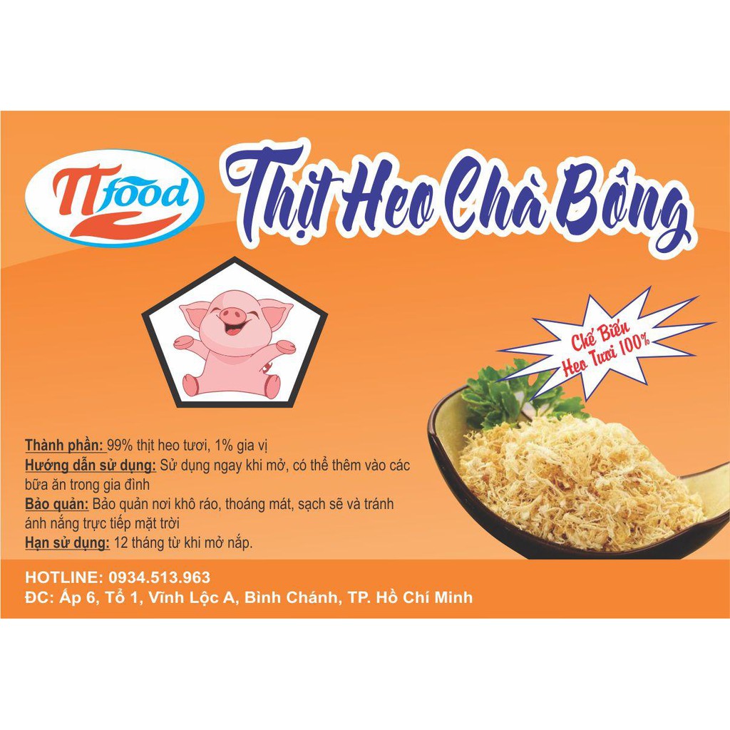 100g chà bông heo xù