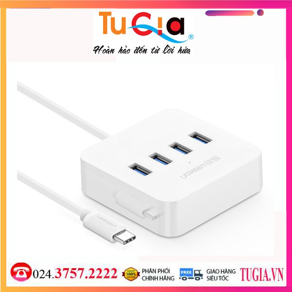 Bộ chia USB Type C 3.1 ra 4 cổng USB 3.0 Ugreen 30316-Hàng Chính Hãng