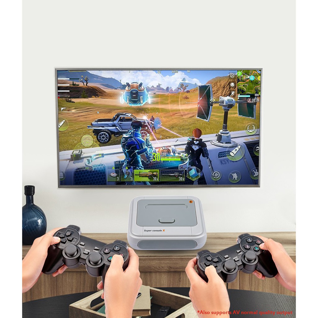 Máy Chơi Game Điện Tử 4 Nút Super Console X HDMI 30000 Trò Chơi, Máy Chơi Game Cầm Tay