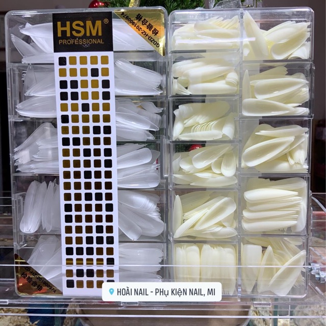 Móng hsm nhám sẵn ( hộp 500m)