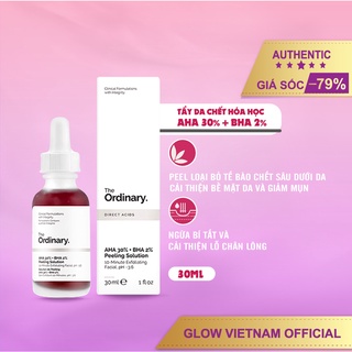 Serum tẩy da chết hóa học the ordinary aha 30% + bha 2% peeling solution 30ml