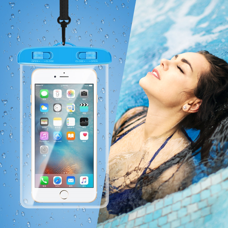 Túi bảo vệ điện thoại FONKEN trong suốt chống nước IPX8 khi bơi lội