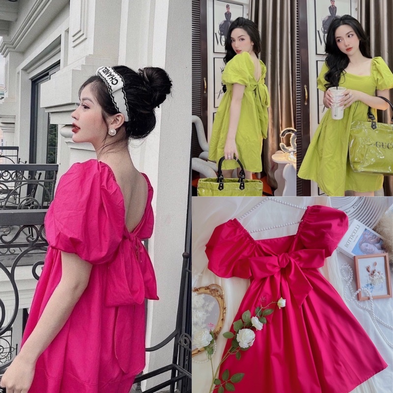 Đầm Xoè Nữ Tay Phồng Dáng Babydoll Sang Chảnh (kèm video) | WebRaoVat - webraovat.net.vn