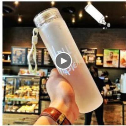 💥 XÃ KHO💥 Bình Nước Thủy Tinh Hello Master 480ml ( Nhiều Màu )