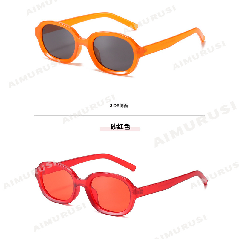 Kính Mát Gọng Oval Phong Cách Retro Thời Trang Cho Nam Nữ