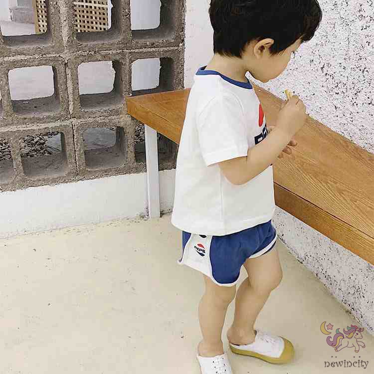 Set Áo Thun Tay Ngắn &amp; Quần Short Cho Bé Trai &amp; Gái