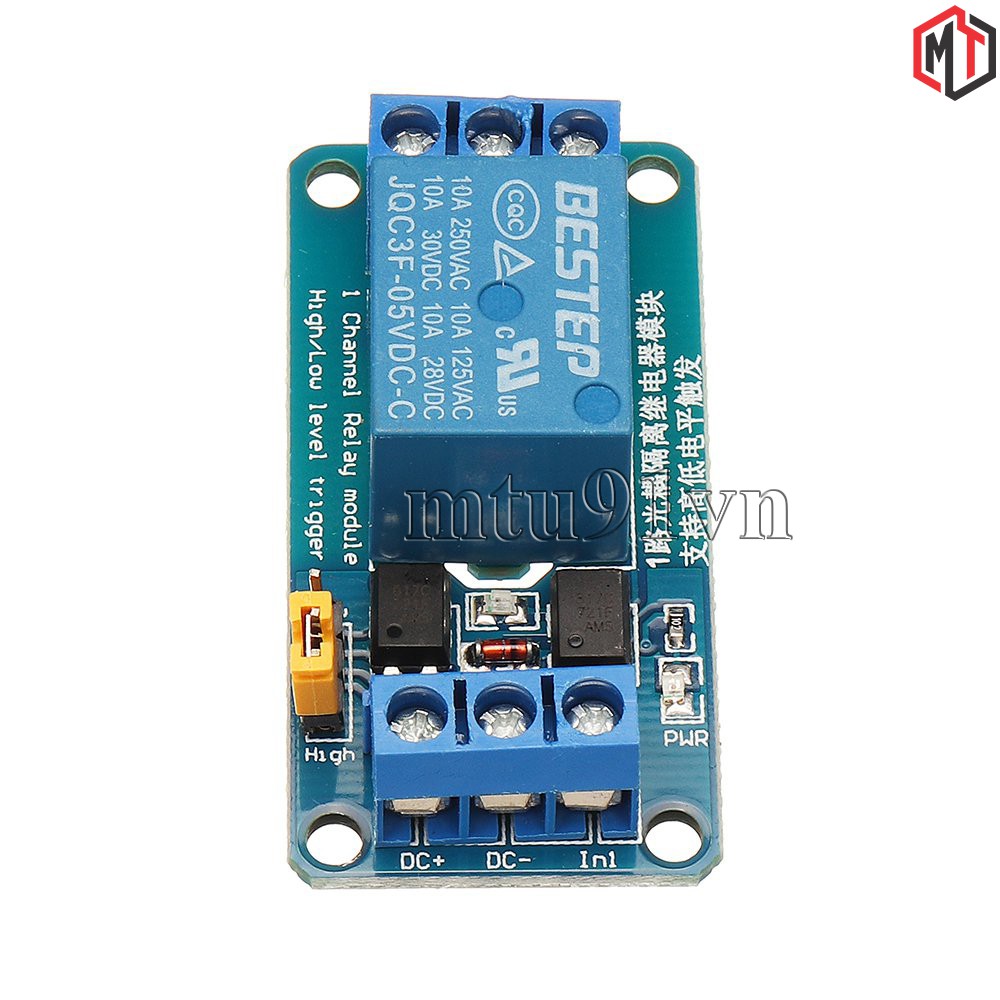 Module 1 Relay Với Opto Cách Ly , Kích HIGH/LOW 5VDC - 12VDC - 24VDC