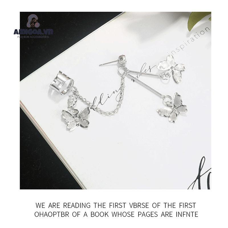 Khuyên Kẹp Vành Tai Hình Bướm Xinh Xắn Cho Nữ