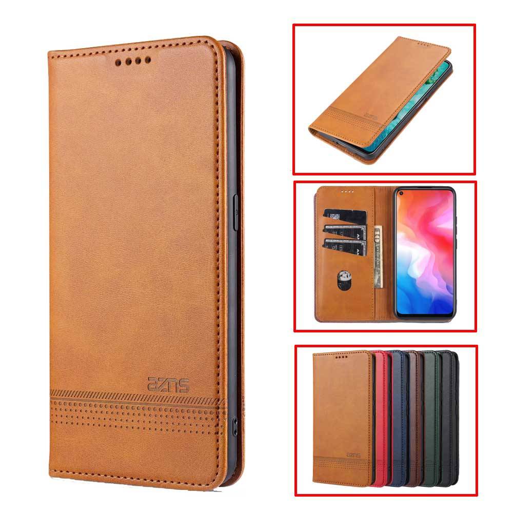 Bao Da Nắp Gập Từ Tính Có Ngăn Đựng Thẻ Cho Oppo A8 A31 A5 A9 2020 A11X A52 A92 A92S A91 Reno 3 Pro