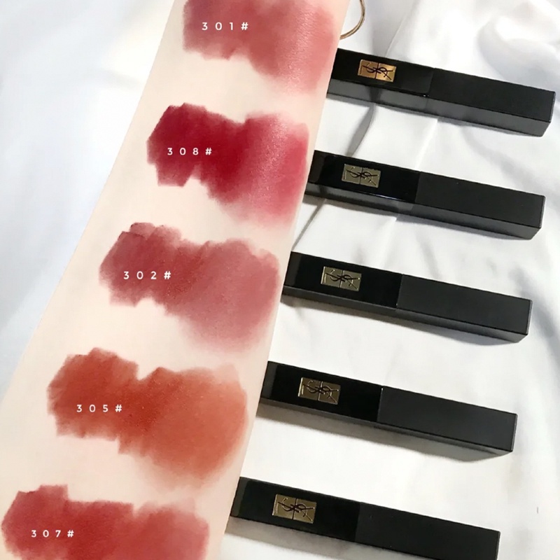 Son Thỏi YSL The Slim Velvet Radical Vỏ Đen [301- 302]