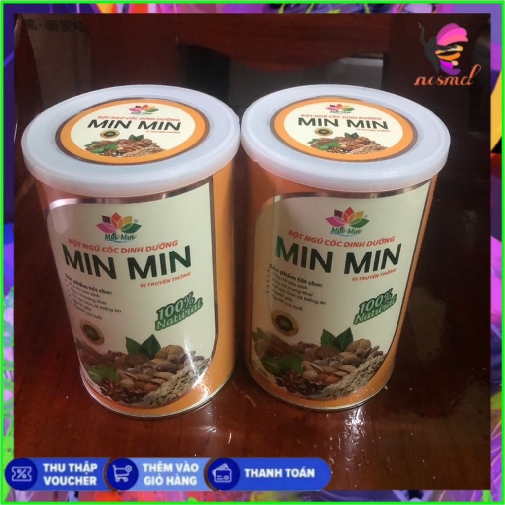 NGŨ CỐC DINH DƯỠNG MINMIN 29 HẠT - NGŨ CỐC LỢI SỮA MINMIN (COMBO 2 HỘP 1KG)