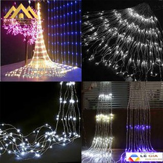 BỘ ĐÈN LED THẢ MÀNH THÁC NƯỚC MÀU TRẮNG DỄ DÀNG TRANG TRÍ ( 3 MÉT X 3 MÉT)