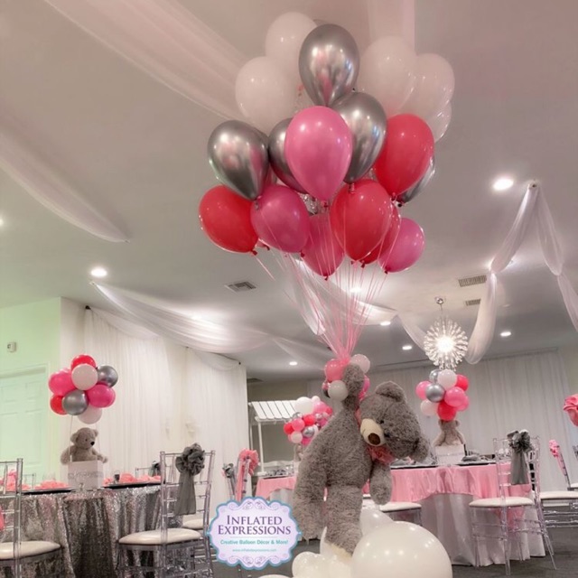 Combo 10 quả bóng trắng, ghi mỹ, hồng đậm