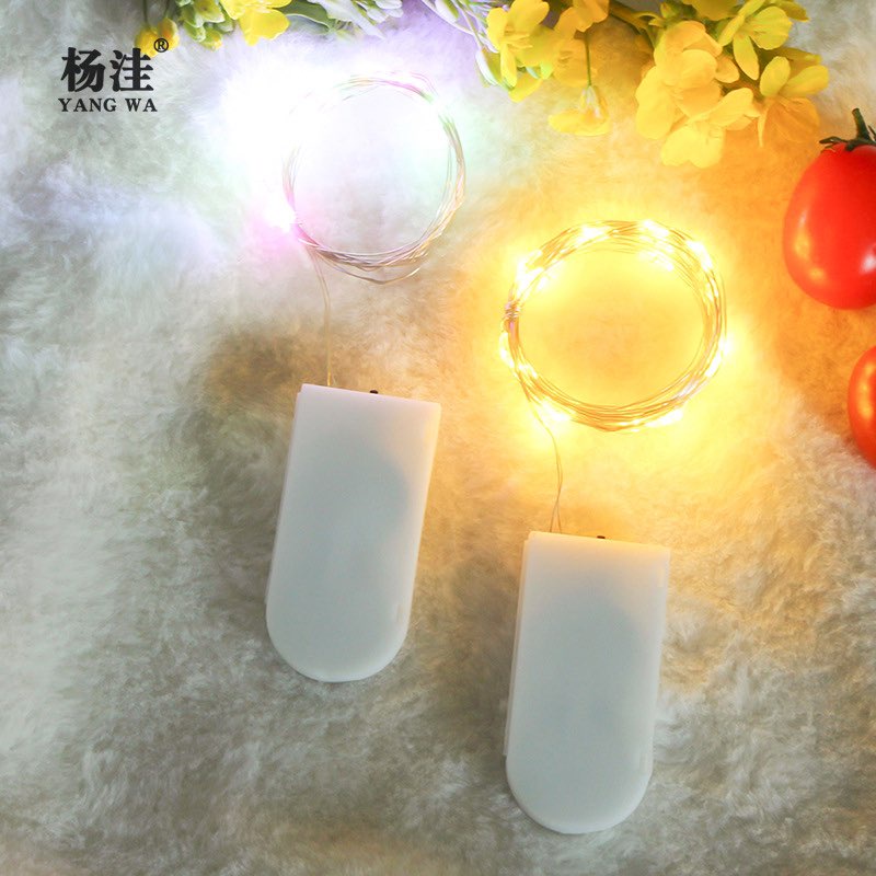 Dây đèn led màu vàng sáng ấm trang trí tiểu cảnh, hộp quà, DIY