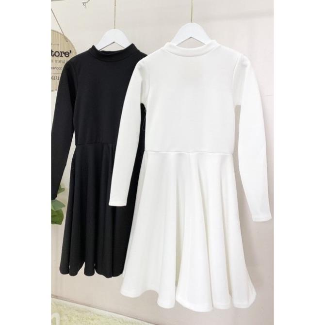 Đầm Umi Nữ Dáng Xòe , Váy Trơn Nữ Dài Tay Q007 | BigBuy360 - bigbuy360.vn