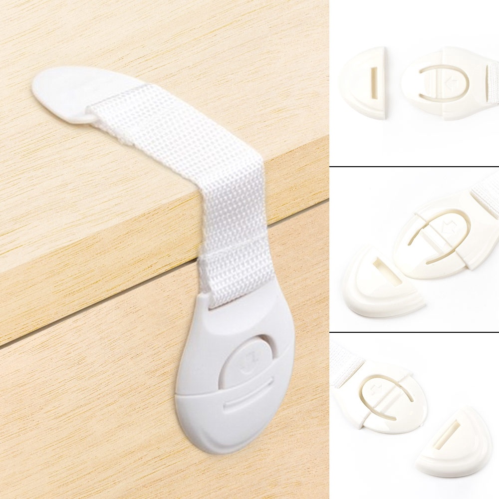 1 Khóa Cửa Tủ Lạnh / Ngăn Kéo Bảo Vệ An Toàn Cho Bé