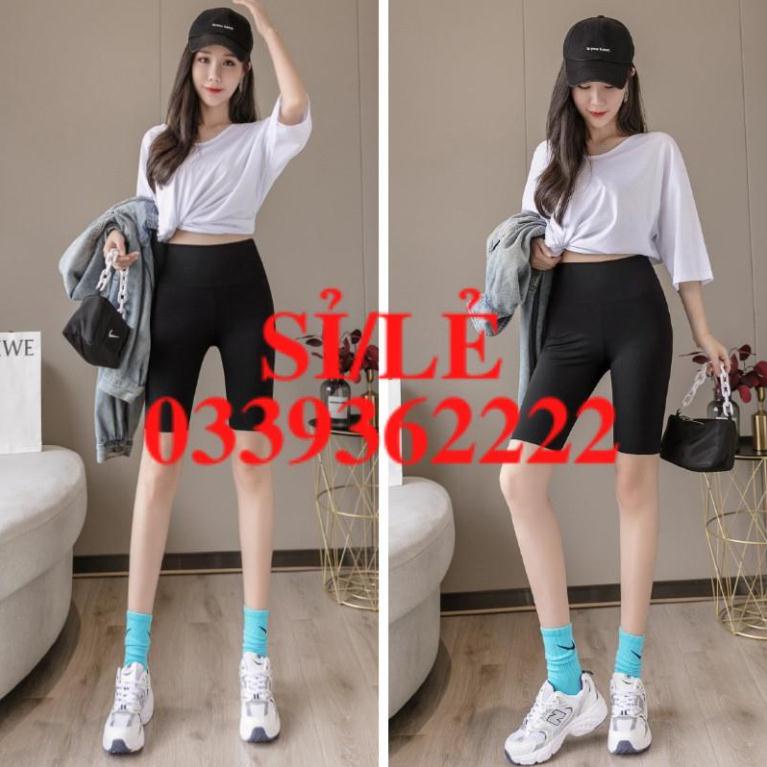 [ CHÍNH HÃNG ] Quần Legging Lửng Nữ Biker Trendy Cạp Cao Hàng Quảng Châu  HAIANHSHOP