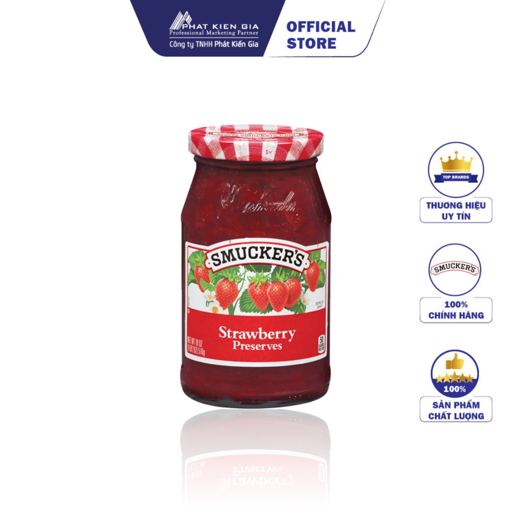 Mứt Dâu Smucker's 340g (Mỹ) - Date 20/09/2023