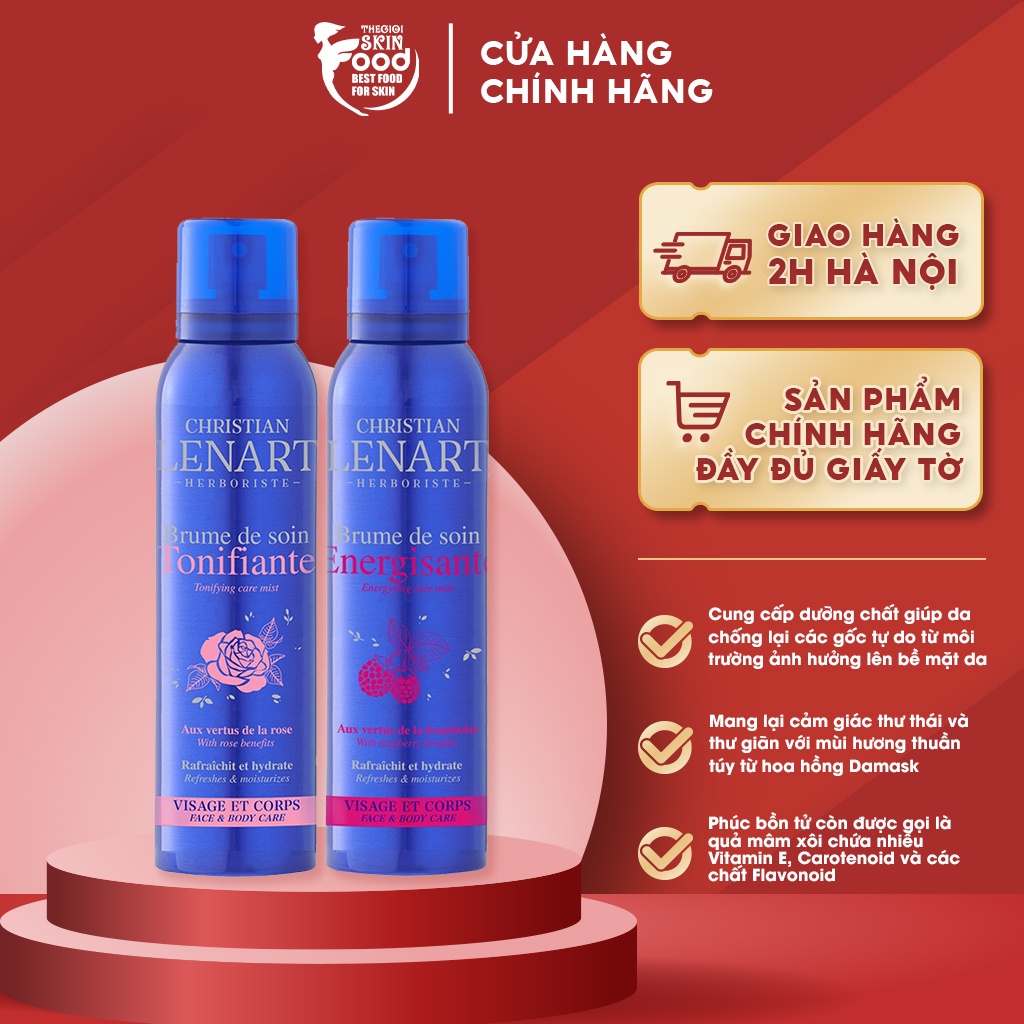 Xịt Khoáng Dưỡng Ẩm Christian Lenart Brume 150ml