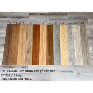 Sàn nhựa vân gỗ BÓC DÁN
