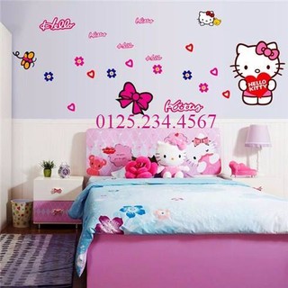 Decal dán tường kitty