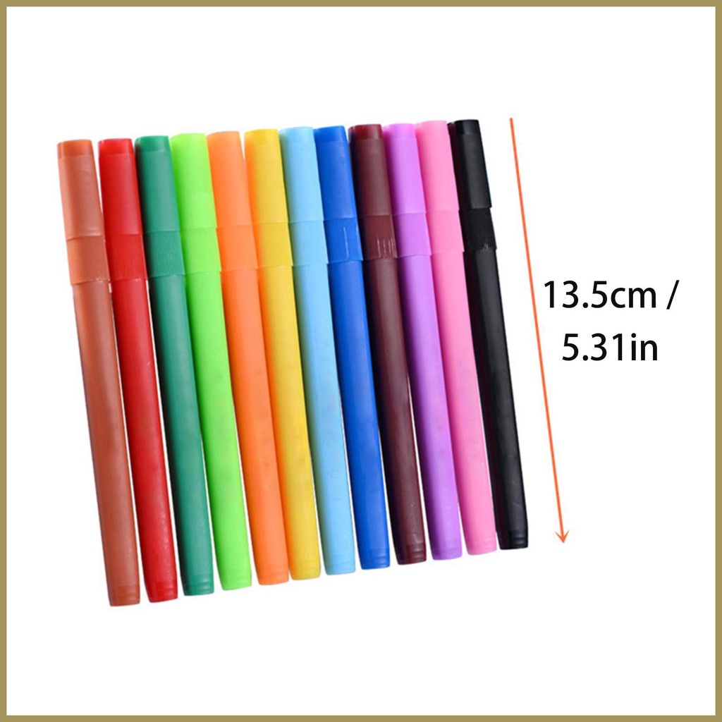 Bộ 12 Bút Lông Viết Bảng Trắng Vẽ Màu Nước Cho paca3vn