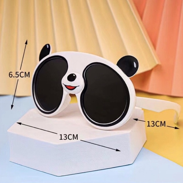 Mắt kính trẻ em hình gấu trúc Panda dễ thương cho bé chất liệu nhựa dẻo chống tia UV - TiNa’s House