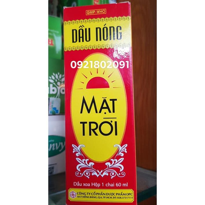 dầu nóng mặt trời OPC 60ml