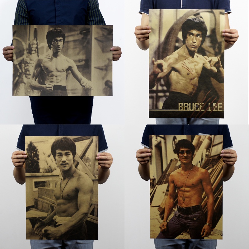 Poster Giấy Kraft Trang Trí Phong Cách Retro Kích Thước 51x35.5cm