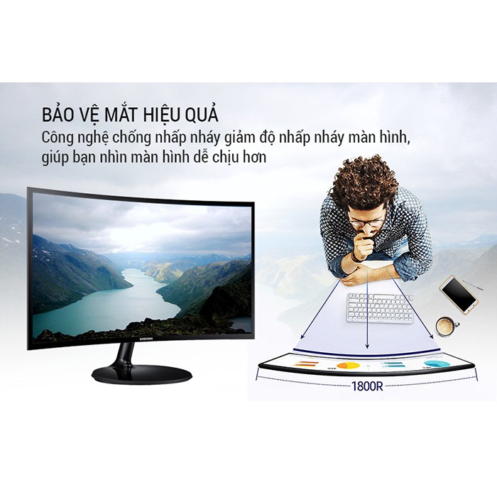 Màn Hình cong 27 inch Samsung (LC27F390FHEXXV) (1920x1080/VA/60Hz/4ms/FreeSync)