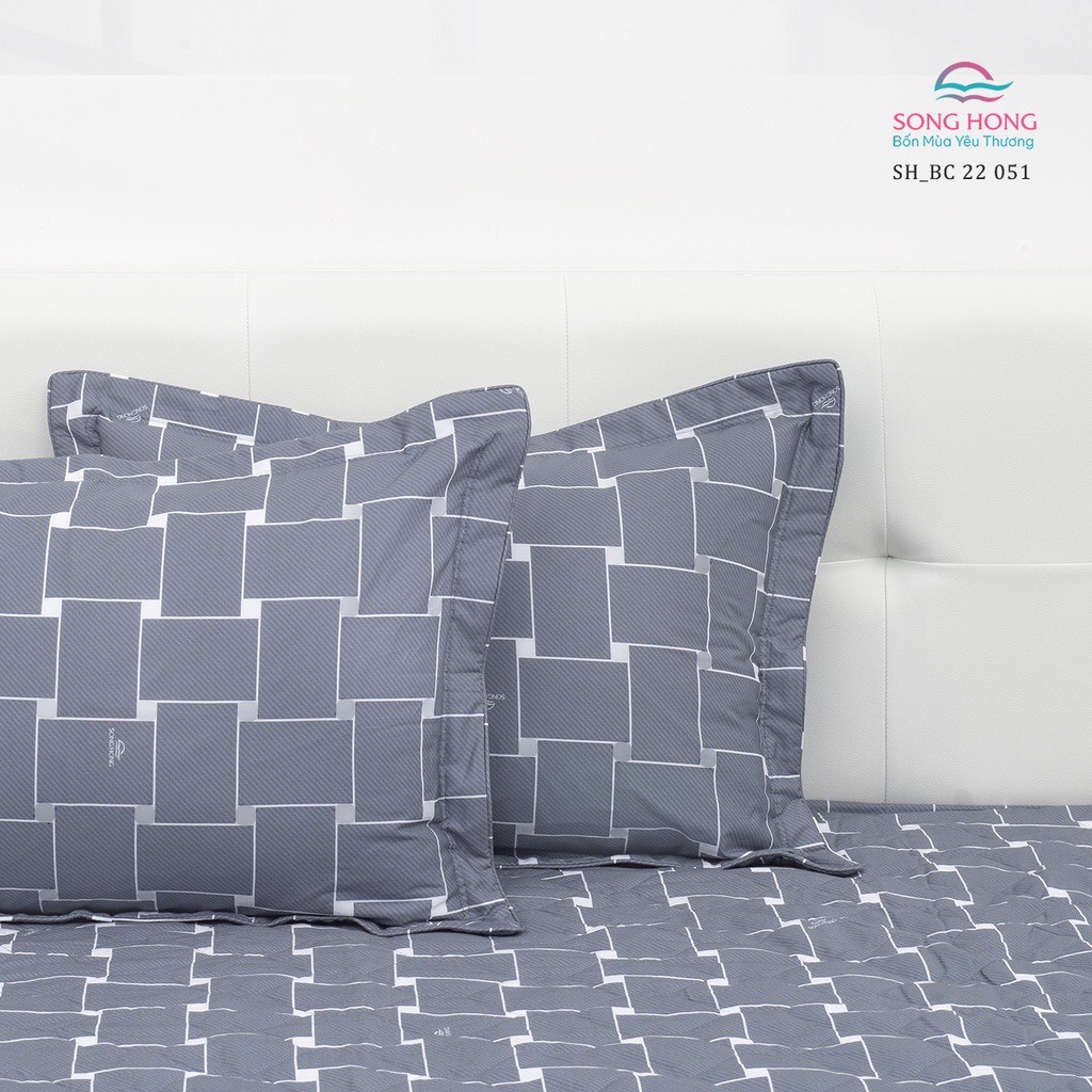 Vỏ gối đơn 45*65 cotton Sông Hồng