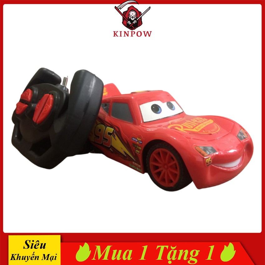 Đồ Chơi Xe MacQueen Điều Khiển KINPOW Di Chuyển Siêu Tốc, Đèn Pha Sáng, Màu Cam Nổi Bật