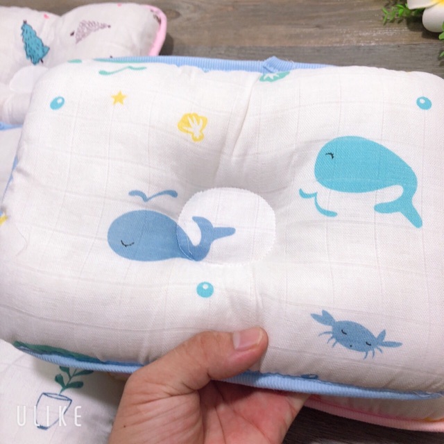 GỐI LÕM XÔ SIÊU MỀM MẠI CHO BÉ SƠ SINH, GỐI CHỐNG MÓP ĐẦU