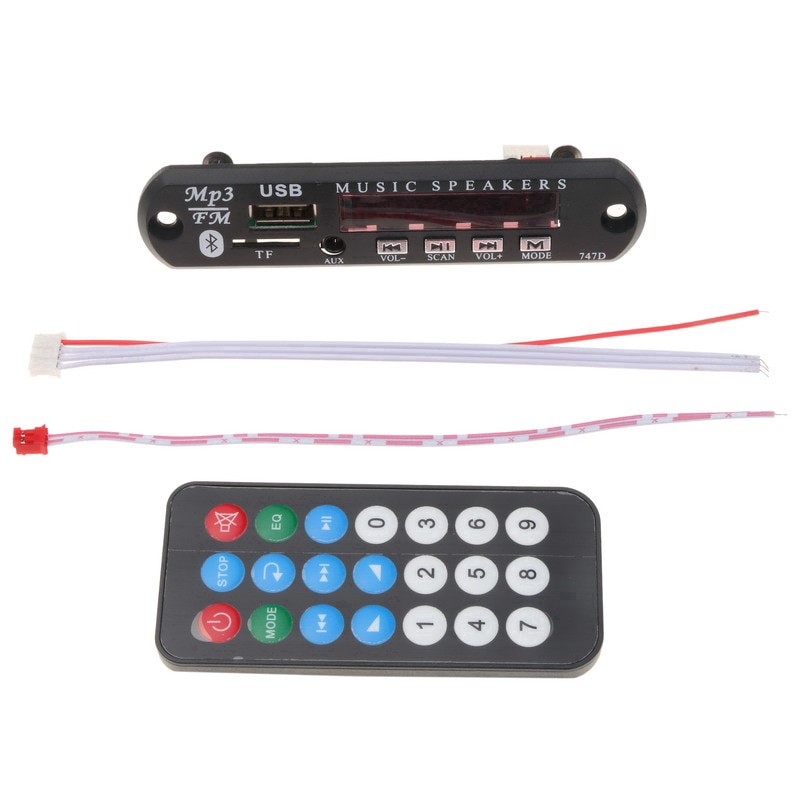 ❈❉Máy nghe nhạc Mp3 Radio WMA kết nối Bluetooth hỗ trợ USB TF FM AUX 5-12V