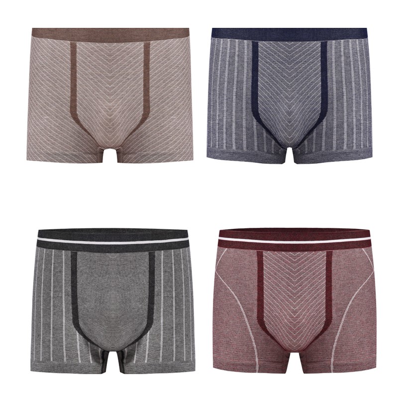 Quần lót boxer Venice Úc dáng ôm lưng vừa thoáng khí không đường may có hộp cho nam
