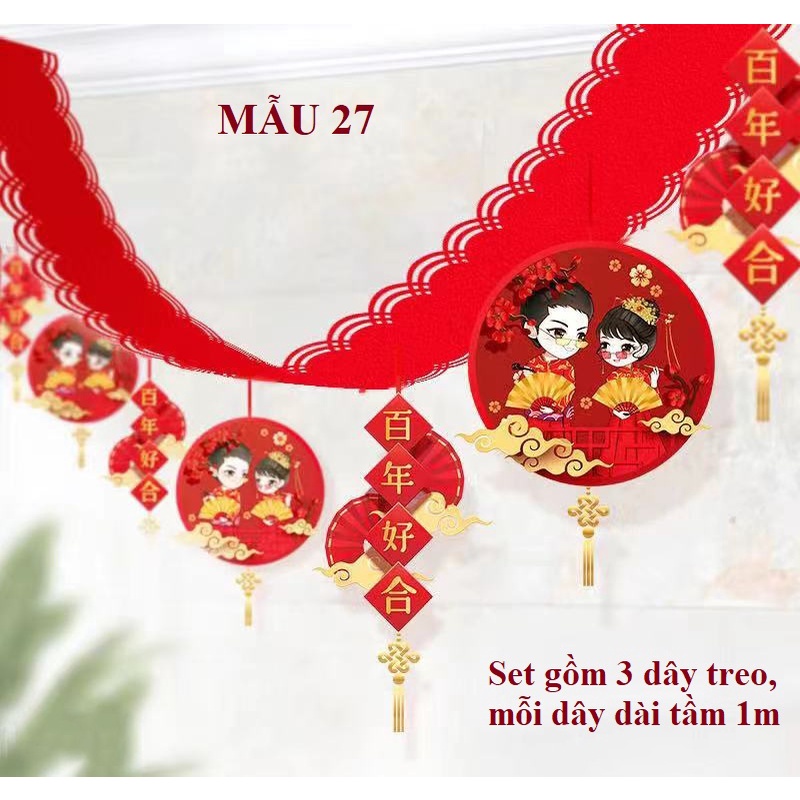 Set trang trí trần nhà ngày cưới