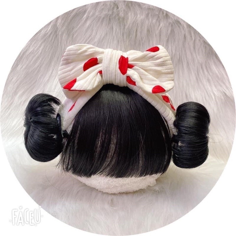 BĂNG ĐÔ TÓC GIẢ 2 BÚI CHO BÉ GÁI 🎈