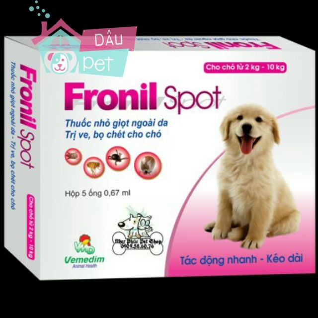 Nhỏ Gáy Fronil Spot Trị Ve, Rận Bọ Chét cho chó mèo