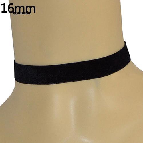 Vòng Cổ Choker Chất Liệu Nhung Đen Phong Cách Gothic Cổ Điển