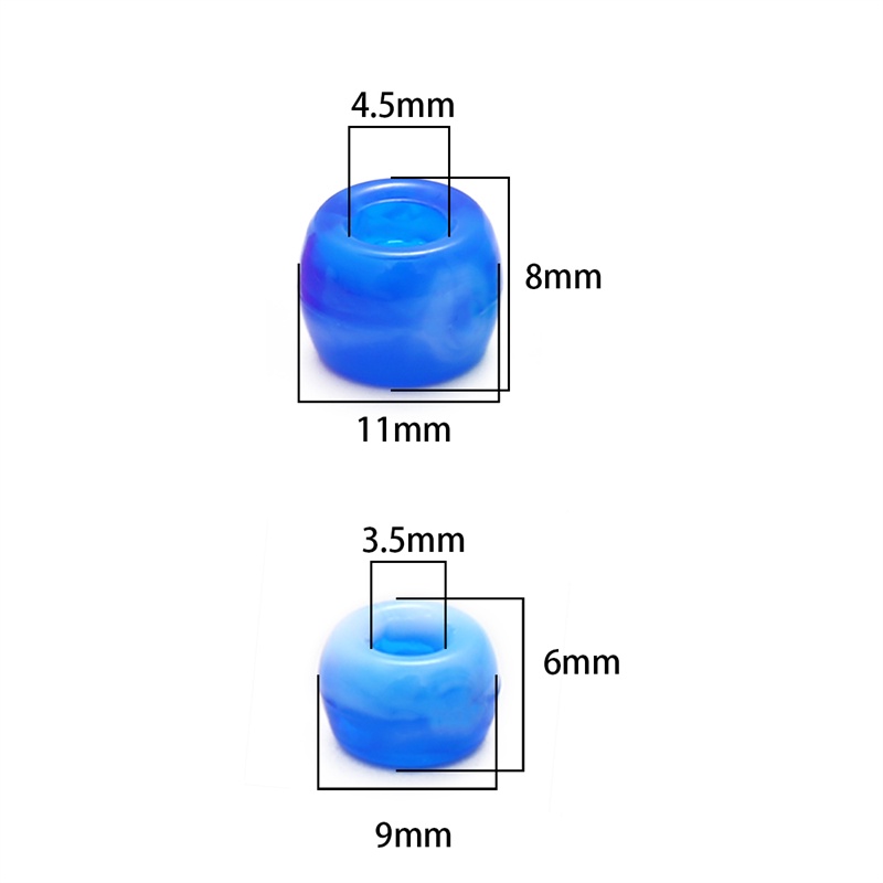 Set hạt xâu BEADIA acrylic hai tông màu nhiều màu sắc tùy chọn thời trang mới dành cho làm trang sức phụ kiện DIY