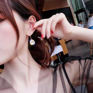 Bông tai mạ bạc 925 đính pha lê lấp lánh