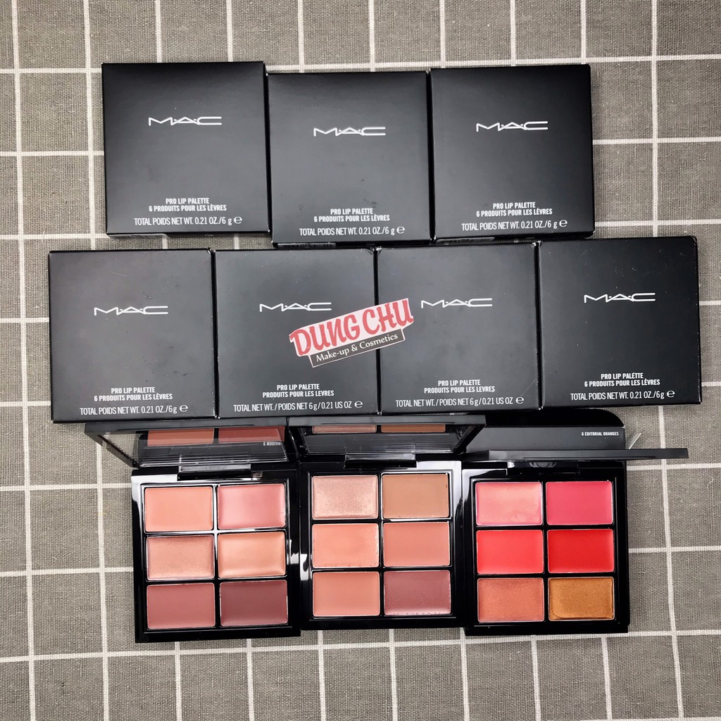 Son bảng MAC Pro Lip Palette 6 Editorial - chumia