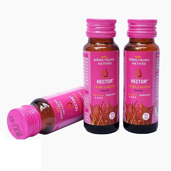 Nước đông trùng hạ thảo bổ sung thêm Collagen Hector 50ml x 20 chai